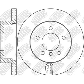 Front Rotors For BMW NIBK RN1717V