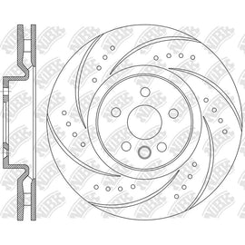Front Rotors For Land Rover NIBK RN1733DSET
