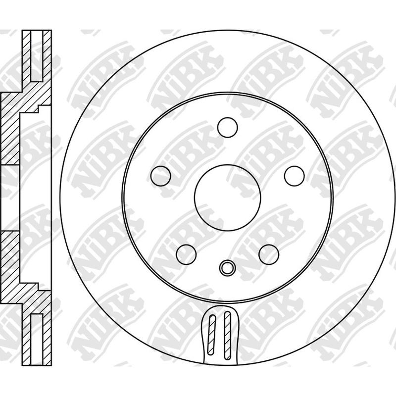 Front Rotors For Audi Porsche NIBK RN1741V