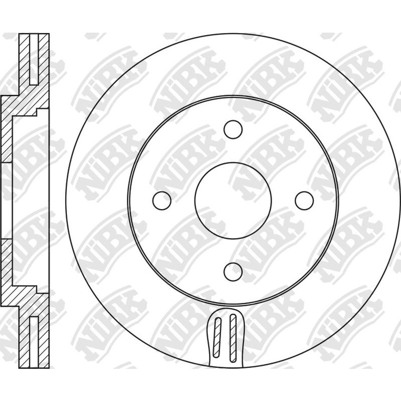 Front Rotors For Ford EcoSport NIBK RN1759V