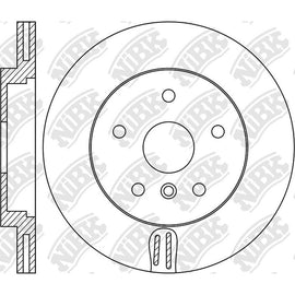 Front Rotors For BMW Mini NIBK RN1763V