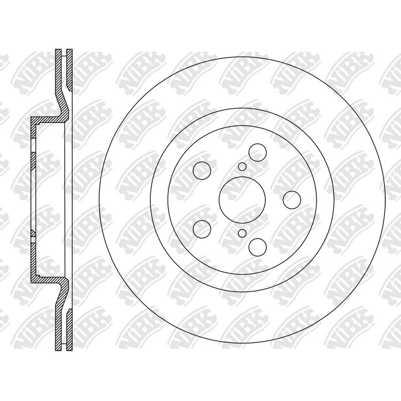 Front Rotors For Subaru NIBK RN2169V