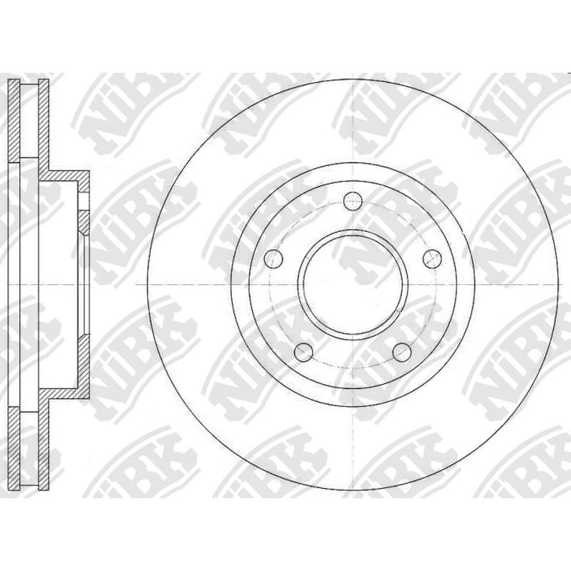 Front Rotors For Chevrolet Nissan NIBK RN2194V