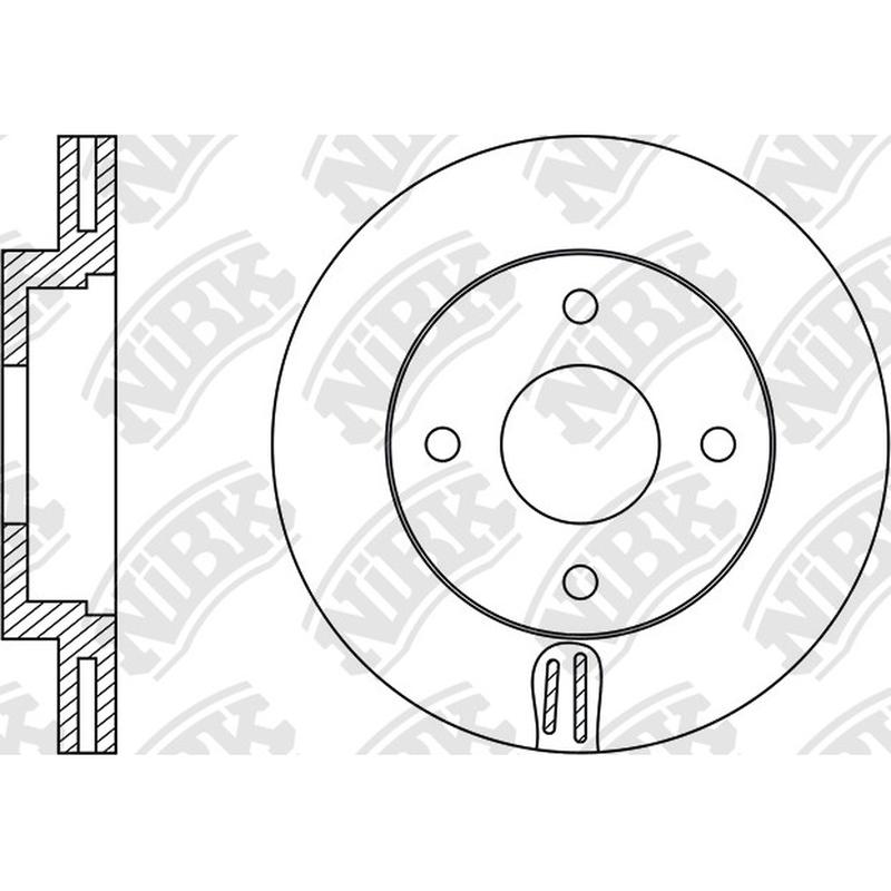 Front Rotors For Nissan NIBK RN22004V
