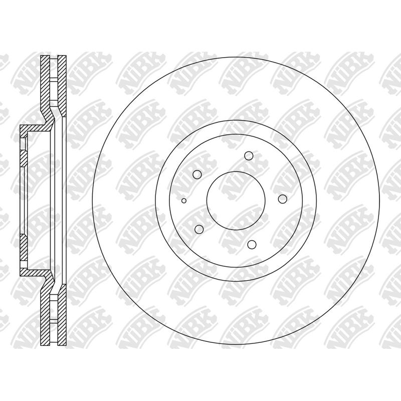 Front Rotors For Mazda NIBK RN2234V