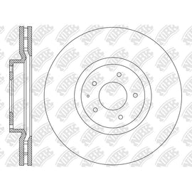 Front Rotors For Mazda NIBK RN2234V
