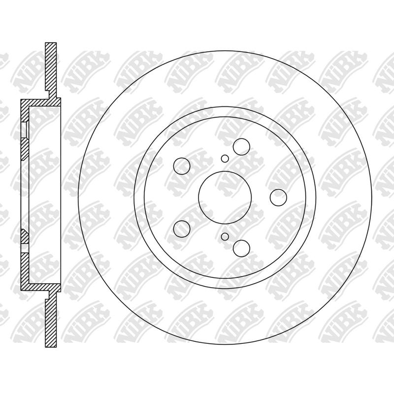 Front Rotors For Toyota Corolla NIBK RN2247