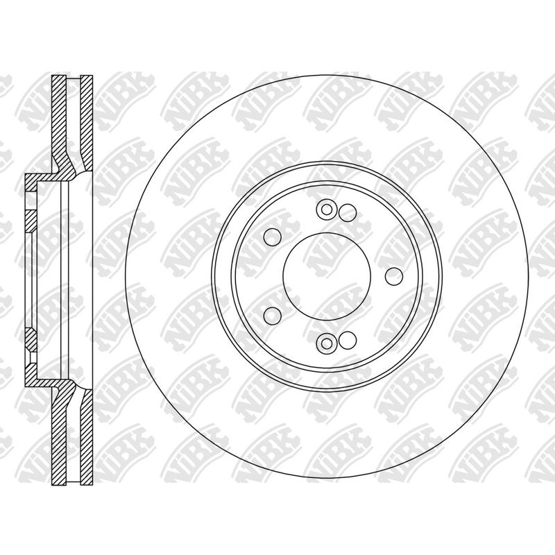 Front Rotors For Hyundai NIBK RN2287V