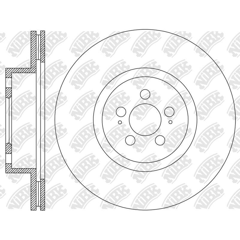 RN2307V Front Rotors For Toyota