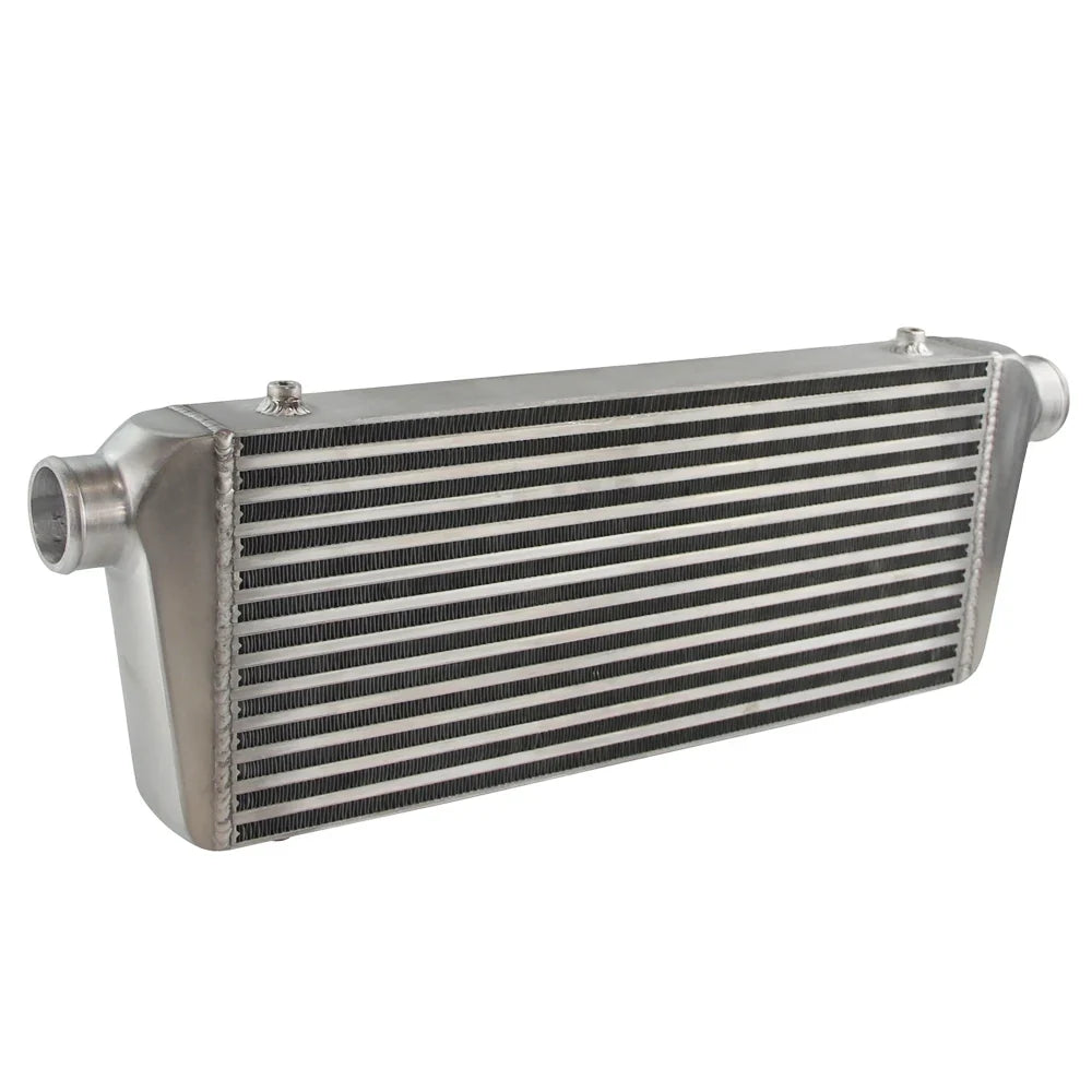 New Universal 2.25'' 550x230x57mm Aluminum Core Bar and Plate Front Mount Intercooler for Car