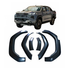 Load image into Gallery viewer, No-Drill Smooth Black ABS Fender Flares with Steel Under Screws for 2026 Hilux Travo Overland Pickup Truck 4x4 Road Perf