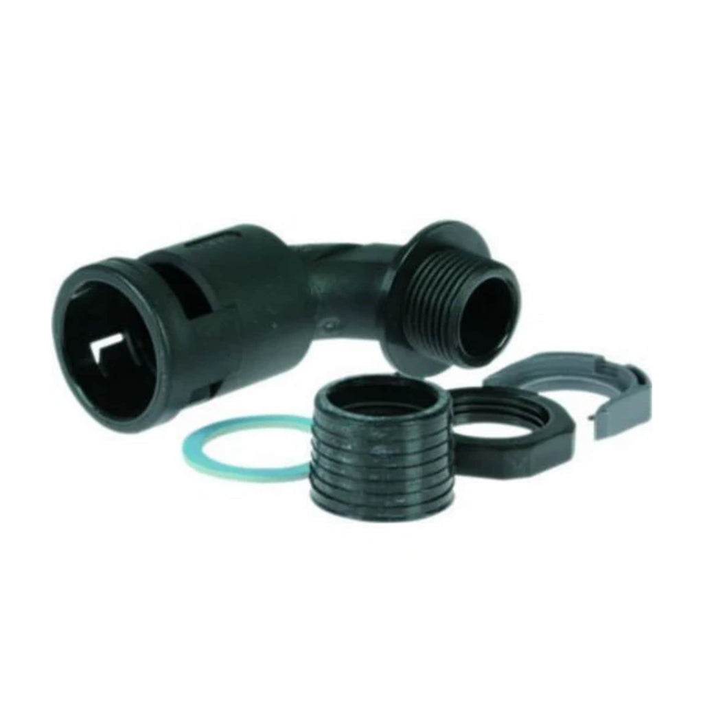 OEX Convoluted Tubing Fitting 90 Deg Suit Tube Size 20mm