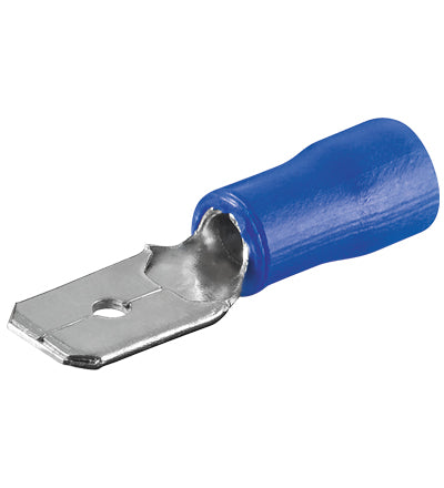 OEX Crimp Terminal Male Blade Blue Terminal Entry 6.3 X 0.8mm Heat Shrinkable 50 Pce