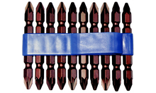 Load image into Gallery viewer, 1/4" Hex Double Ended Pozi Power Bit, PZ1 x 65mm (10 Pack)