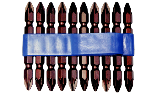 1/4" Hex Double Ended Pozi Power Bit, PZ3 x 65mm (10 Pack)