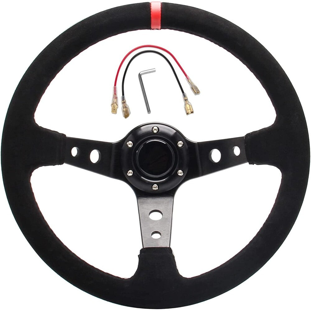 350mm Deep Dish Steering Wheel for Racing and Performance