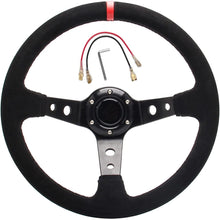 Load image into Gallery viewer, 350mm Deep Dish Steering Wheel for Racing and Performance