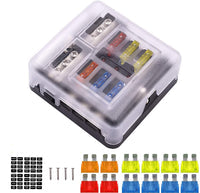 Load image into Gallery viewer, 6 Circuit Negative Bus Blade Fuse Block