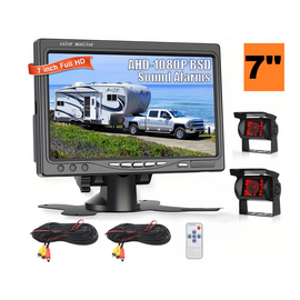 Reversing Camera Kit with Dual Cameras and 7-Inch Monitor