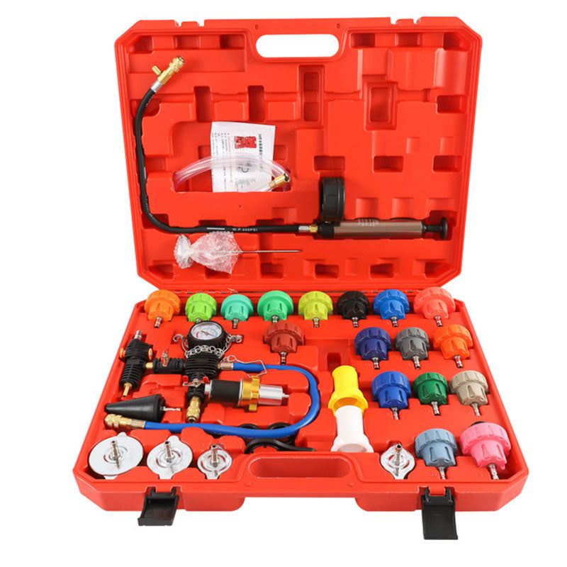 34pcs Radiator Pump Cooling System Pressure Tester Kit