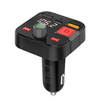 Load image into Gallery viewer, Promate POWERTUNE-30W Wireless In-Car FM Transmitter with USB-C &amp; USB-A Ports. Hands-Free with Built inMicroPhone. Steam via Bluetooth or USB Flash Drive. Smart LCD Screen &amp; up to 5M Operating Distance