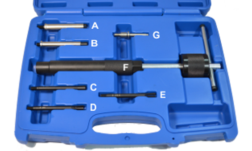 Diesel Glow Plug Puller Set, 7 Piece