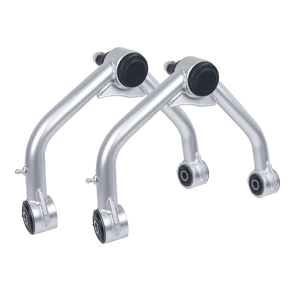 Pair Silver Color Upper Control  Arms 2"-4" Lift  Kit Rubber Bushings for 2006-2022 Dodge RAM 1500 4WD