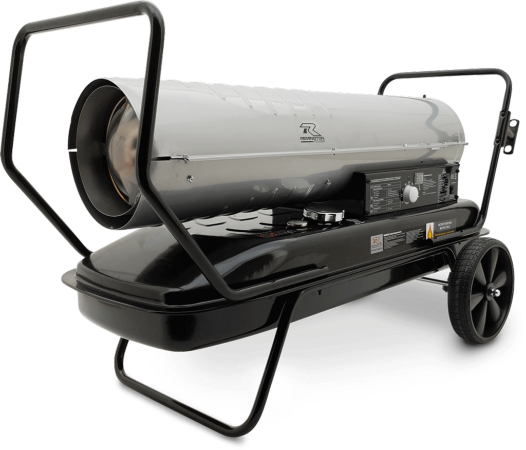 RPH1250KFA - Paraffin-Diesel Forced Air Heater - 125,000 BTU - Ultra Portable with Pneumatic Wheels