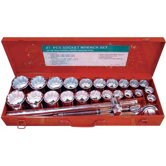 27 Piece Metric/SAE Socket Set
