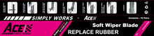 Load image into Gallery viewer, 6mm Width 28 710mm Soft Blade Rubber Wiper Blade Refill 10 Pairs
