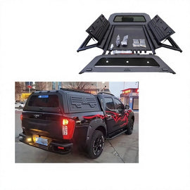 Retractable Aluminum Alloy Truck Canopy Topper Hardtop Camper for Hilux/Ranger Model Ranger with Locking Function