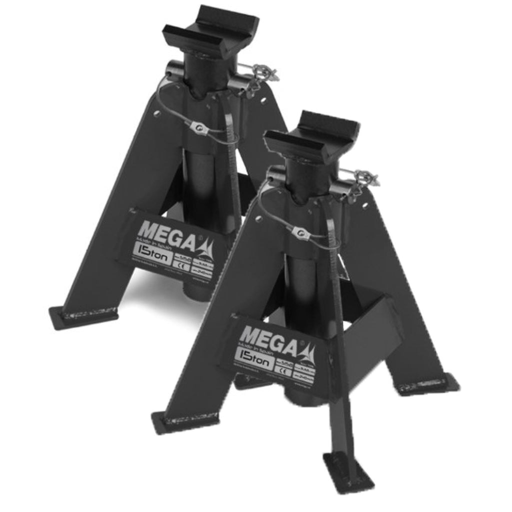 15T Low Profile Axle Stand with Adjustable Height