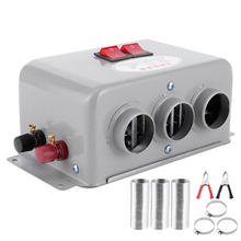 Load image into Gallery viewer, Car Heater – 12V 600W-800W Compact 3-Hole Fast Heating Defroster for Winter Frost Removal &amp; Low-Noise Operation