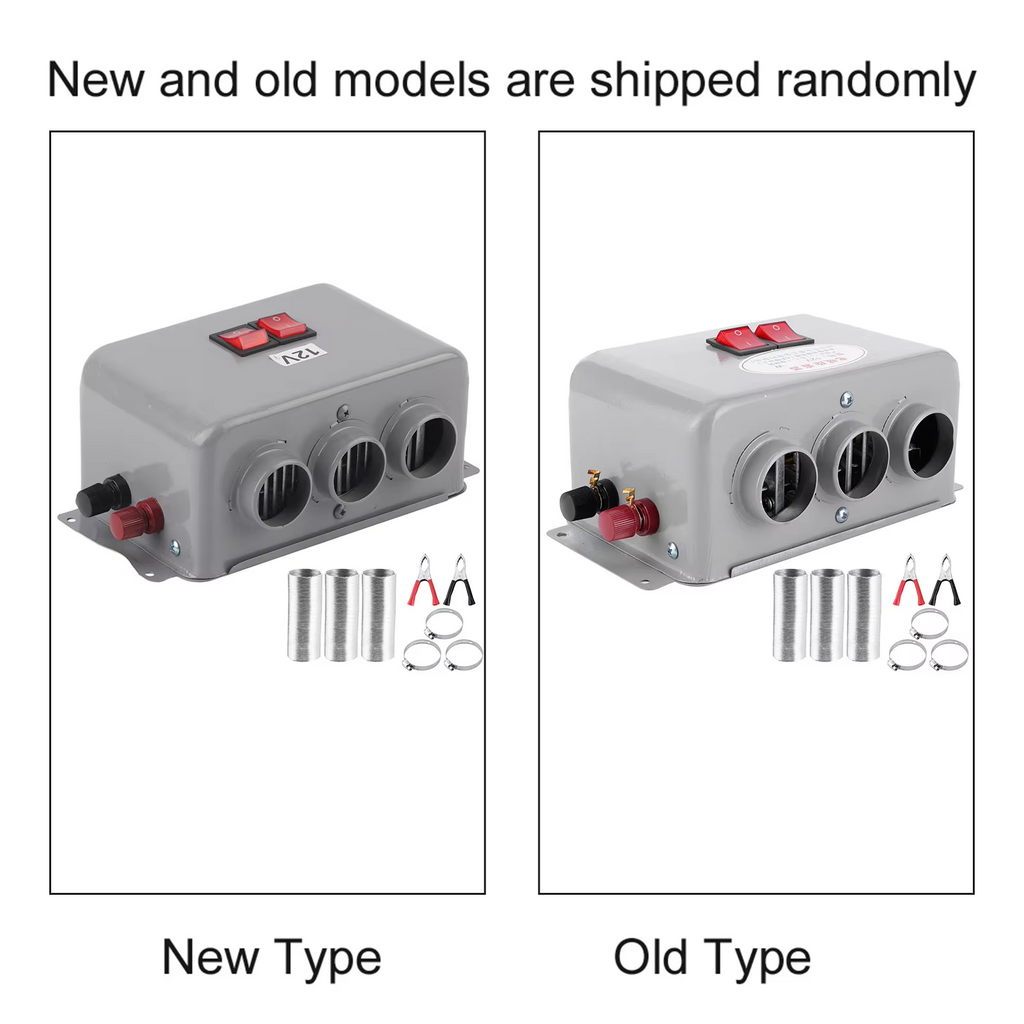 Car Heater – 12V 600W-800W Compact 3-Hole Fast Heating Defroster for Winter Frost Removal & Low-Noise Operation