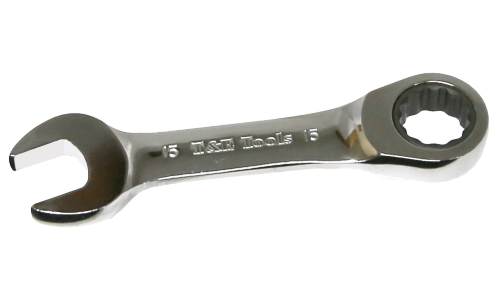 15mm Stubby Gear Ratchet Wrench