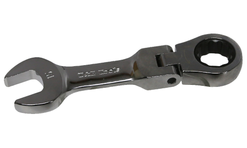 15mm Stubby Flex-Head Gear Ratchet Wrench