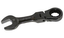 Load image into Gallery viewer, 17mm Stubby Flex-Head Gear Ratchet Wrench