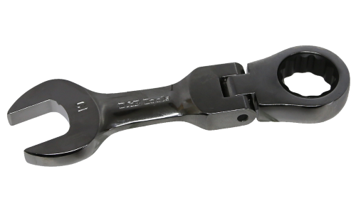 19mm Stubby Flex-Head Gear Ratchet Wrench