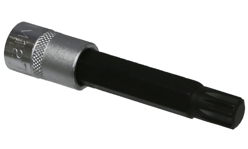 3/8" Drive Spline Bit Socket, M12 x 90mm