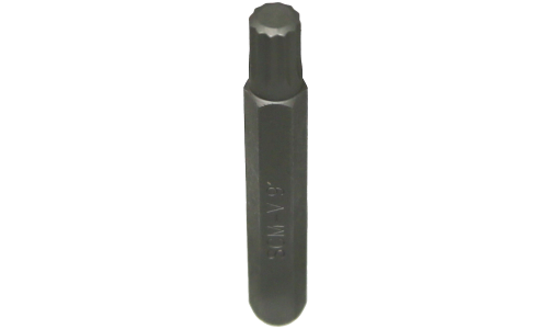 10mm Hex Triple Square Insert Bit, M9 x 75mm