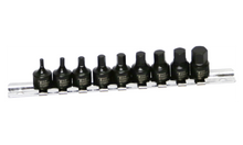 Load image into Gallery viewer, 9 Piece 1/4" Drive SAE In-Hex Impact Bit Socket Set