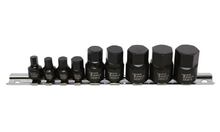 Load image into Gallery viewer, 9 Piece 1/4" &amp; 3/8" Drive SAE In-Hex Impact Bit Socket Set