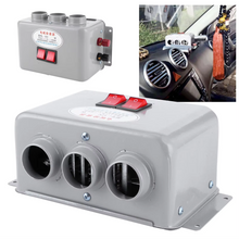 Load image into Gallery viewer, Car Heater – 12V 600W-800W Compact 3-Hole Fast Heating Defroster for Winter Frost Removal &amp; Low-Noise Operation