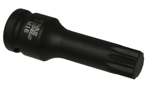 M16 x 78mm 1/2" Drive Multi Spline Impact Bit Socket