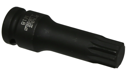 M18 x 78mm 1/2" Drive Multi Spline Impact Bit Socket