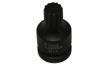 Load image into Gallery viewer, 1/2" Drive Multi Spline Impact Bit Socket, M14 x 45mm