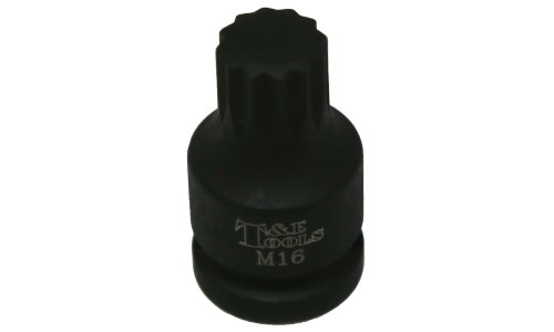 1/2" Drive Multi Spline Impact Bit Socket, M16 x 45mm