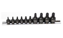 Load image into Gallery viewer, 1/4" &amp; 3/8" Drive Tamper Torx Impact Bit Socket Set, 10 Piece