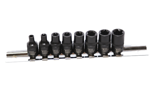 1/4" Drive E-Series Torx Impact Bit Socket Set, 8 Piece