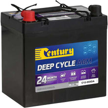 Load image into Gallery viewer, Century C12-75XDA Deep Cycle AGM Battery – 12V 75Ah, 24-Month Warranty